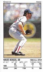 1991 Panini Stickers #214 Wade Boggs Front