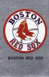 1991 Panini Stickers #217 Red Sox Logo Front