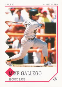 1992 Panini Stickers #16 Mike Gallego Front