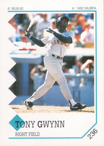 1992 Panini Stickers #236 Tony Gwynn Front