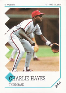 1992 Panini Stickers #244 Charlie Hayes Front