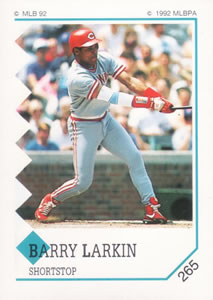 1992 Panini Stickers #265 Barry Larkin Front