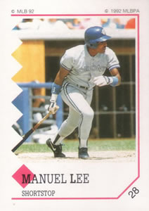 1992 Panini Stickers #28 Manuel Lee Front