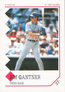 1992 Panini Stickers #37 Jim Gantner Front