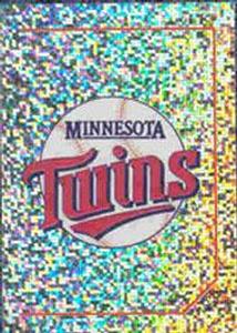 1992 Panini Stickers #123 Twins Team Logo Front