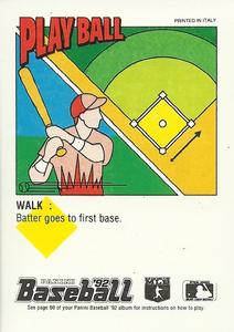 1992 Panini Stickers #217 Willie McGee Back