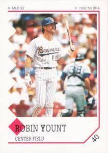1992 Panini Stickers #40 Robin Yount Front