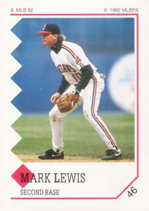 1992 Panini Stickers #46 Mark Lewis Front