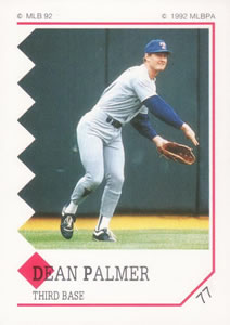 1992 Panini Stickers #77 Dean Palmer Front