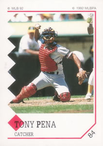 1992 Panini Stickers #84 Tony Pena Front