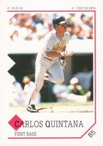 1992 Panini Stickers #85 Carlos Quintana Front