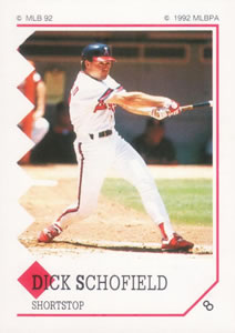 1992 Panini Stickers #8 Dick Schofield Front