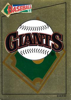 1993 Panini Stickers #233 Giants Logo Front