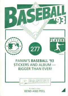 1993 Panini Stickers #277 Pirates Logo Back