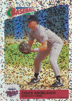 1993 Panini Stickers #126 Chuck Knoblauch Front