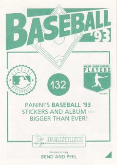 1993 Panini Stickers #132 Pedro Munoz Back