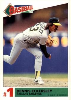 1993 Panini Stickers #157 Dennis Eckersley Front