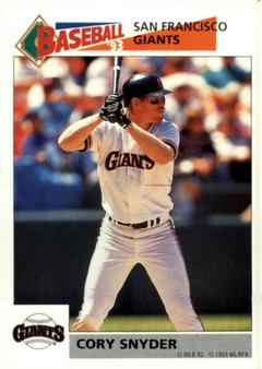 1993 Panini Stickers #242 Cory Snyder Front