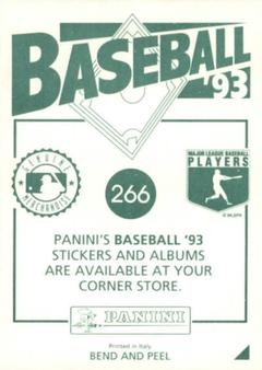 1993 Panini Stickers #266 Phillies Logo Back
