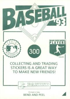 1993 Panini Stickers #300 Rockies Logo Back