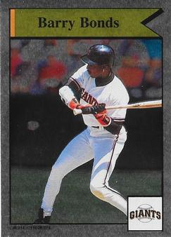 1994 Panini Stickers #12 Barry Bonds - Most Home Runs Front