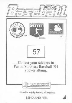 1994 Panini Stickers #57 Wayne Kirby Back