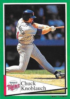 1994 Panini Stickers #92 Chuck Knoblauch Front