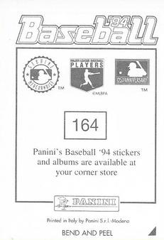 1994 Panini Stickers #164 Kevin Mitchell Back