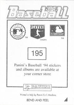 1994 Panini Stickers #195 Doug Jones Back