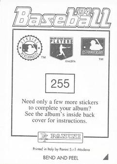 1994 Panini Stickers #255 Jeff Gardner Back