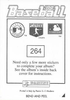 1994 Panini Stickers #264 Royce Clayton Back