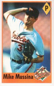 1995 Fleer Panini Stickers #13 Mike Mussina Front