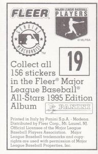 1995 Fleer Panini Stickers #19 Jason Bere Back