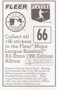 1995 Fleer Panini Stickers #66 Chris Gomez Back