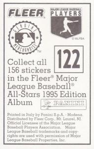 1995 Fleer Panini Stickers #122 Paul O'Neill Back