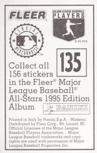 1995 Fleer Panini Stickers #135 Colorado Rockies Back