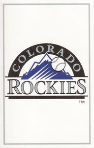 1995 Fleer Panini Stickers #135 Colorado Rockies Front