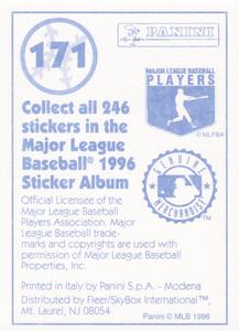 1996 Panini Stickers #171 Chicago White Sox Team Logo Back