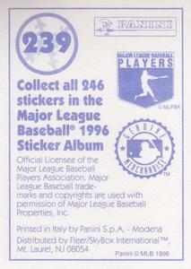 1996 Panini Stickers #239 Hideo Nomo Back