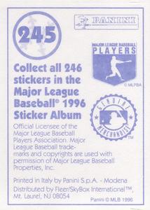 1996 Panini Stickers #245 Charles Johnson Back