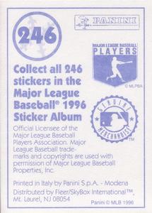 1996 Panini Stickers #246 Marty Cordova Back