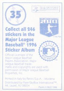 1996 Panini Stickers #35 Heathcliff Slocumb Back