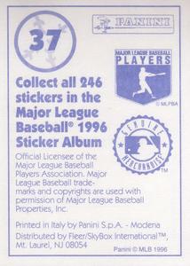 1996 Panini Stickers #37 Philadelphia Phillies Team Logo Back