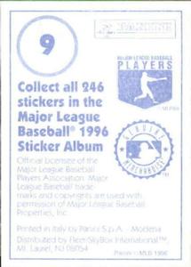 1996 Panini Stickers #9 Quilvio Veras Back