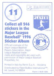 1996 Panini Stickers #11 Charles Johnson Back