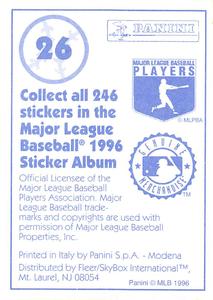 1996 Panini Stickers #26 Rico Brogna Back
