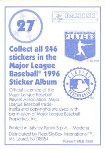 1996 Panini Stickers #27 Edgardo Alfonzo Back