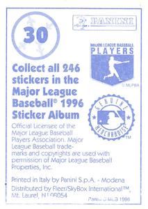 1996 Panini Stickers #30 Bill Pulsipher Back
