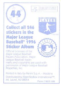 1996 Panini Stickers #44 Shawon Dunston Back