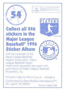 1996 Panini Stickers #54 Hal Morris Back